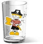 EMSA Kids Kinderglas, 200 ml 513721 , Farbe: Schwarz, Motiv: Pirat