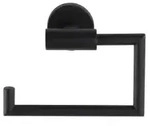 WENKO Toilettenpapierhalter Bosio, offen 24240100 , 1 Papierhalter, Farbe: schwarz