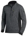 FHB&reg; Strick-Fleece-Troyer PATRICK, anthrazit/schwarz 79597 , 1 St&uuml;ck,...