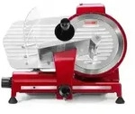 HENDI Aufschnittmaschine Profi Line 250, rot 210086 , Ma&szlig;e: (B x T x H) 420 x 485 x