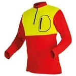 Pfanner&reg; Funktionsshirt ZIPP-NECK langarm, gelb/rot 104060 , 1 St&uuml;ck,...