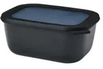 Mepal Frischhaltedose cirqula rechteckig, 1500 ml 106257041100 , Farbe: schwarz