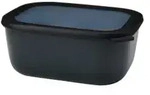 Mepal Frischhaltedose cirqula rechteckig, 3000 ml 106261041100 , Farbe: schwarz
