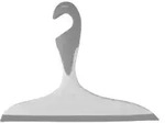 WENKO Loano Duschabzieher, mit Haken 21832100 , Farbe: Grau