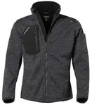 Qualitex&reg; Strickfleece-Jacke PROTECTANO, schwarz/meliert 1 St&uuml;ck, Gr&ouml;&szlig;e: S