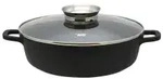 ELO Alucast Servierpfanne rund mit Glasdeckel 86688 , Durchmesser: 28 cm