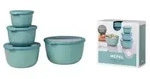 Mepal Frischhaltedose Set cirqula rund, 4-teilig, hoch 106233092400 , Farbe: gr&uuml;n,