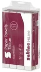 Satino HiLine Handtuchpapier, 2-lagig, hochwei&szlig;, W-Falz, PT2 276600 , 1 Paket = 25