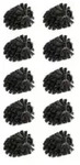WENKO Ersatzb&uuml;rstenkopf f&uuml;r Toilettenb&uuml;rsten, &Oslash; 8 cm, schwarz 24090800 , 1