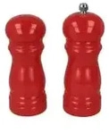 Metaltex Gew&uuml;rzm&uuml;hle-Salzstreuer, 2-teilig 586046 041 , L&auml;nge: 13 cm, rot,