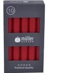 M&uuml;ller Kerzen Tafelkerzen, karminrot 2221752291 , 1 Packung = 10 St&uuml;ck, (&Oslash; x...