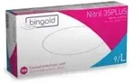 BINGOLD Nitril 35PLUS Einweghandschuhe, wei&szlig; 634303 , 1 Packung = 100 St&uuml;ck,