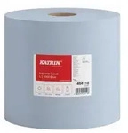 KATRIN Putztuchrolle, 22x36 cm, 2-lagig, blau 464118 , 1 Paket = 2 Rollen