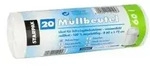 PAPSTAR M&uuml;llbeutel 12104 72x60cm 60l LDPE wei&szlig; 20 St./Pack.