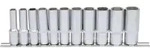 KS TOOLS 3/8" Sechskant-Stecknuss-Satz lang 11tlg. 8-19 mm - 911.0611