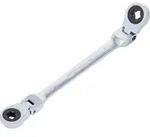 BGS Doppel-Ratschen-Ringschl&uuml;ssel abwinkelbar mit E-Profil Ringk&ouml;pfen SW E10...