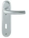 HOPPE Kurzschildgarnitur T&ocirc;ky&ocirc; 1710/273KP Alu.F1 OB rd Dr&uuml;ckergrt - 2805347