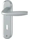HOPPE Kurzschildgarnitur NY 1810/273KP Alu.F1 OB rd Dr&uuml;ckergrt - 3273063