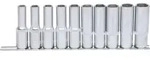 KS TOOLS 1/2" Sechskant-Stecknuss-Satz lang 10tlg. 10-19 mm - 917.0615