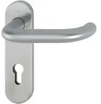 HOPPE Kurzschildgarnitur Paris E138/353KH VA F69 PZ rd Dr&uuml;ckergrt - 10721047