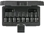 KS TOOLS 1/2" Kraft-Bit-Stecknuss-Satz Torx 8tlg. T30-T80 kurz - 515.1107