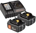WS24 Akku Starter-Set 18 V / 2x 5,0 Ah Akku + Schnellladeger&auml;t