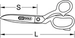 KS TOOLS Universal-Werkstattschere 200 mm - 118.0076