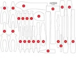 KS TOOLS leere Schaumstoffeinlage zu 811.0033 - 811.0033-97