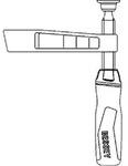 Bessey Unterteil kpl. TG m. 2K-Griff (Auslad. 120 mm) - 3101832
