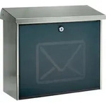 BURG-W&Auml;CHTER Briefkasten Lucca 3713 Ni Letter H.340mm B.380mm T.148mm VA DIN C4 -