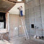 G&uuml;nzburger Steigtechnik Sprossen-Schiebeleiter 2tlg. ohne Traverse 2 x 10 Sprossen -