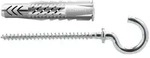Fischer 25x Universald&uuml;bel UX 8 x 50 RH mit Rand und Rundhaken - 94409