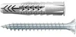 Fischer 25x Universald&uuml;bel UX 6 x 35 R S/20 mit Rand und Schraube - 94758