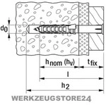 Fischer 50x Langschaftd&uuml;bel SXR 8 x 80 mm T mit Sicherheitsschraube - 503000