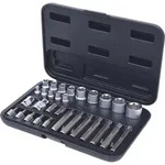KS TOOLS Torx-Steckschl&uuml;ssel- und Bit-Satz 30tlg. Bits mit Bohrung - 911.4301-2
