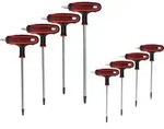 KS TOOLS T-Griff-Torx-Winkelstiftschl&uuml;ssel-Satz 8tlg.Bohrung - 151.8165