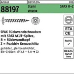 R&uuml;ckwandschraube R 88197 Spitze/PZ 5x25/21-Z Stahl galv.verz. WIROX 1000St. SPAX