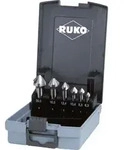 RUKO Kegel- und Entgratsenker-Satz 6tlg. DIN 335 Form C 90&deg; HSS &Oslash; 6,3 - 20,5 mm in