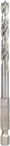 Bosch 2608595522, Bosch Holzspiralbohrer 1/4""-Sechskantschaft 6 x 63 x 106 mm -