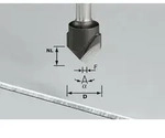 Festool V-Nutfr&auml;ser HW Schaft 8 mm HW S8 D18-90&deg; (Alu) - 491444