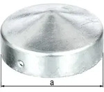 GAH Alberts Pfostenkappe &Oslash; 80 mm rund flache Form TZN - 205928