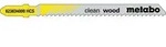 Stichs&auml;gebl&auml;tter clean wood Nutz-L.74mm Zahnt.2,5mm HCS Z. geschliffen 5St.
