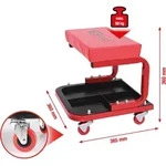 KS TOOLS Fahrbarer Hocker L 365 x B 360 x H 360 mm - 500.8020