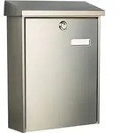 BURG-W&Auml;CHTER Briefkasten Oslo 3767 NI H.400mm B.300mm T.110mm VA DIN C4 - OSLO 3767