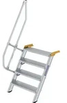 G&uuml;nzburger Steigtechnik Treppe 60&deg; Stufenbreite 800 mm 4 Stufen Aluminium...