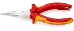 Knipex Flachrundzange mit Schneide/Befestigungs&ouml;se (Radiozange) - 2506160T