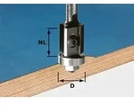Festool Wendeplatten-B&uuml;ndigfr&auml;ser HW Schaft 8 mm HW S8 D19/20WM Z2 - 491082