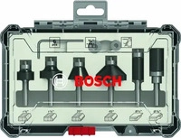 Bosch 2607017470, Bosch 6tlg. Trim&Edging Set &frac14;" Schaft geegnet f&uuml;r Kantenfr&auml;se