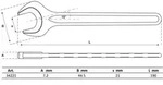 BGS Einmaulschl&uuml;ssel DIN 894 SW 21 mm - 34221