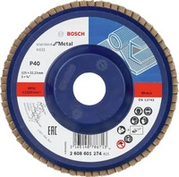 Bosch 2608601274, Bosch F&auml;cherschleifscheibe X431 Standard for Metal gerade 125 mm